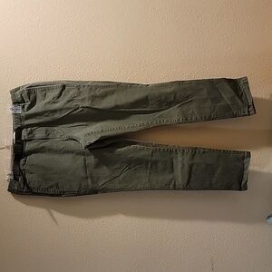 Forest Green cotton pants,  sz32-29